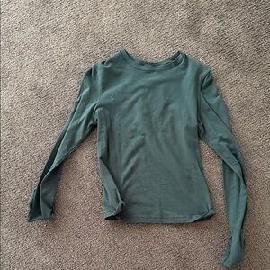 Women's Green skims Long Sleeve Top M